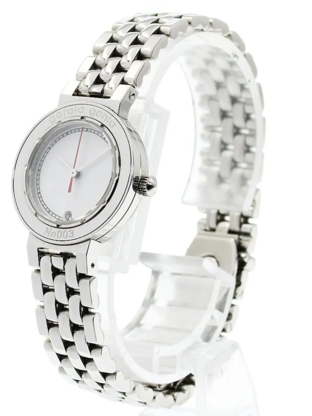 Gerald Genta Retro classic G3338.7 Date white Dial Quartz Ladies Watch_963342